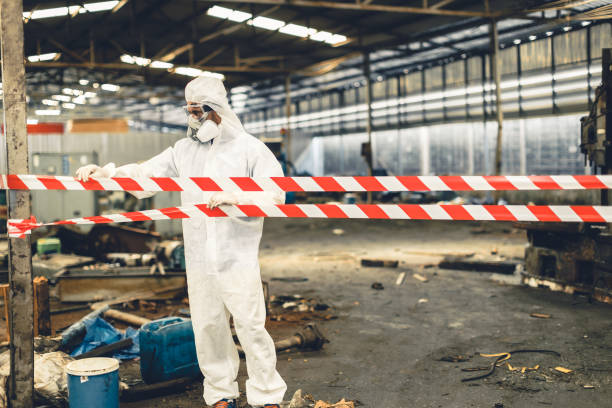 Professional Infectious Disease Decontamination technician working in Glenside, PA